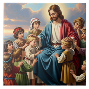 Jesus Cercado por Crianças