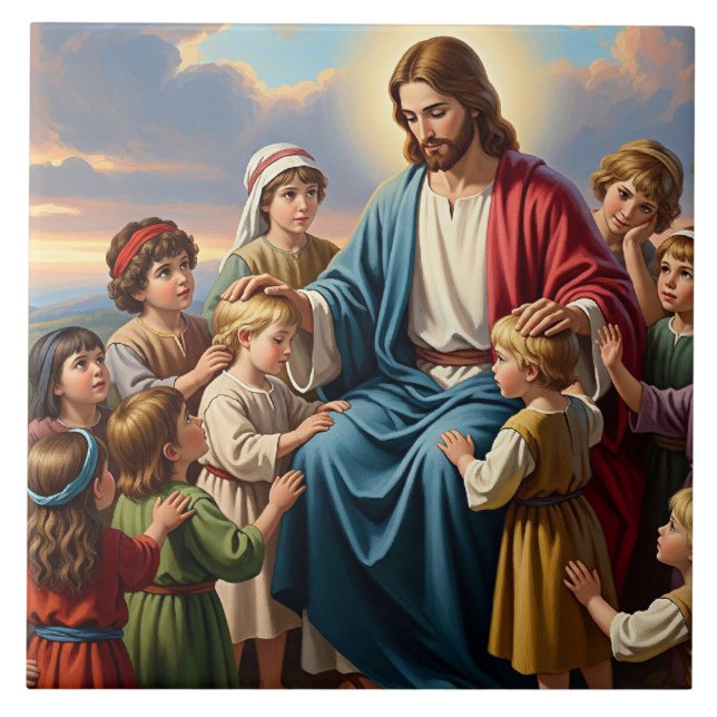 Jesus Cercado por Crianças (Frente)