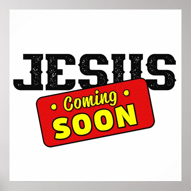 JESUS Coming Soon Poster (Frente)