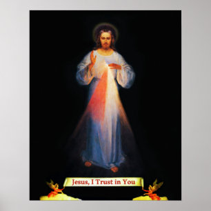 Jesus Compaixão Divino Rua Faustina 02 Poster