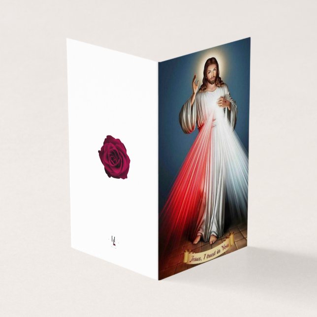 Jesus Condolência Católica Obrigado (Exterior)