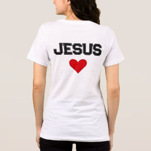 Jesus Coração Texto Negrito Cristão