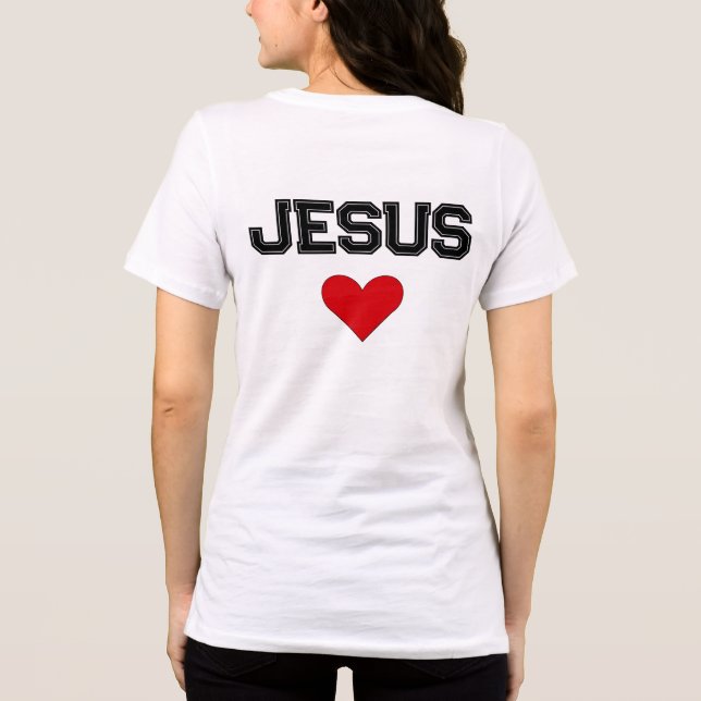 Jesus Coração Texto Negrito Cristão (Verso)