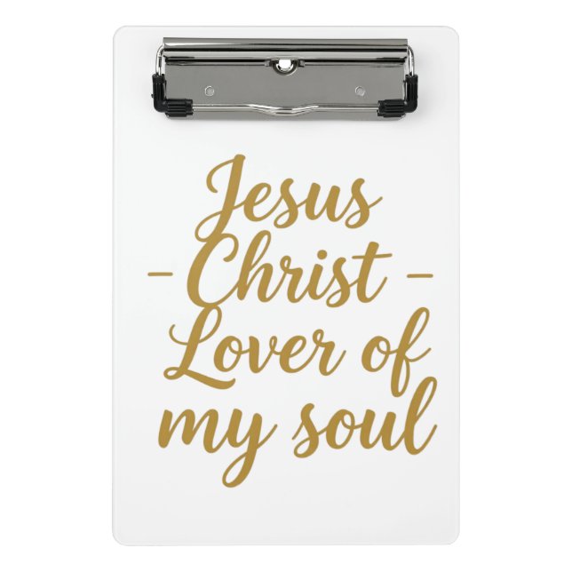 Jesus Cristo Amante da Minha Alma Mini Prancheta (Frente)