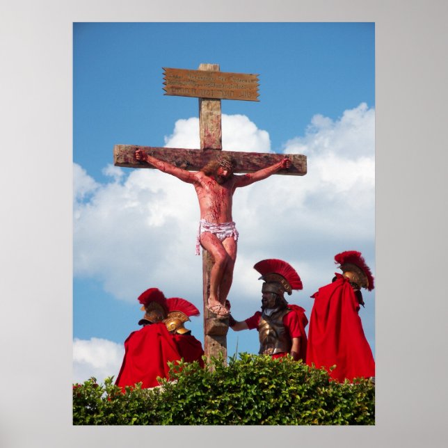 Jesus Cristo Crucifixia Poster (Frente)