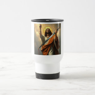 Jesus Cristo é Caneca de Viagem de Aço King