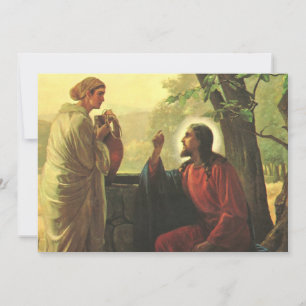 Jesus Cristo e o bom samaritano no poço