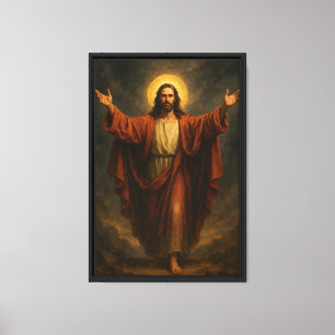Jesus Cristo Enquadrada Canvas Wall Art