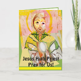 Jesus Cristo o Cartão de Sacerdote Alto