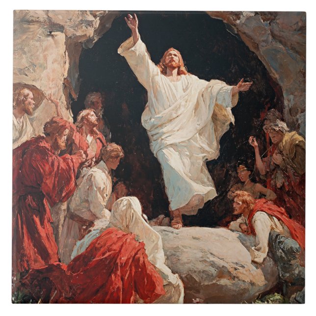 Jesus Cristo Ressuscitando do Túmulo (Frente)