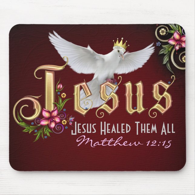 Jesus cura o 2 Mousepad (Frente)