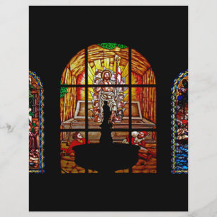 jesus de vidro colorido