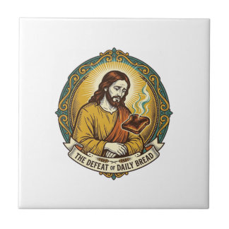 Jesus Derrotado Fumando Torradas Queimadas Cozinha