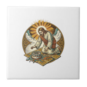 Jesus Derrubou Bolo De Aniversário No Rosto No Chã