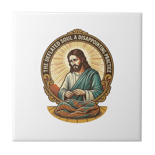 Jesus Desinflou completamente Bola de Yoga Chata H (Frente)