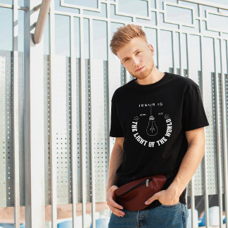 Jesus é a luz da camisa cristã mundial