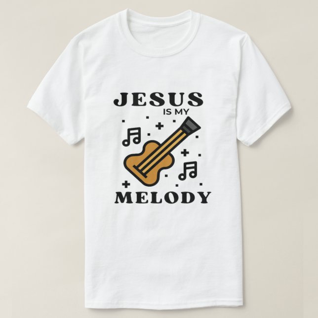 Jesus é a minha camiseta Melody (Frente do Design)