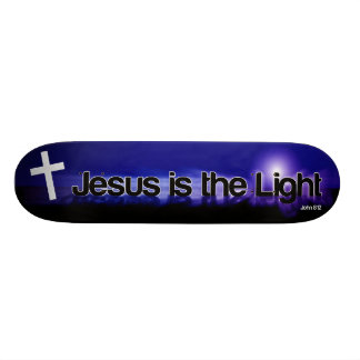 Jesus é a plataforma clara do skate