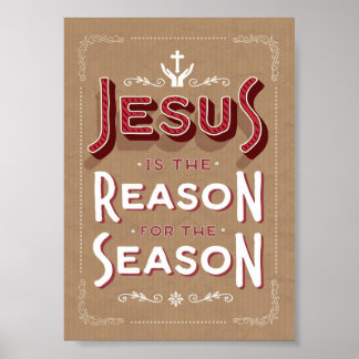 Jesus é a razão da Poster da Arte da Estação