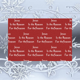 Jesus é a razão do papel dos tecidos no Natal