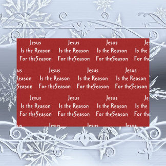 Jesus é a razão do papel dos tecidos no Natal