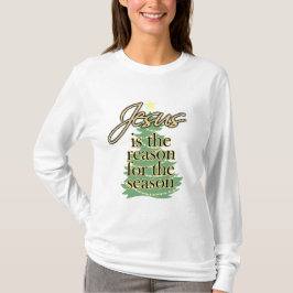 Jesus é a razão para a camisa do Natal da estação
