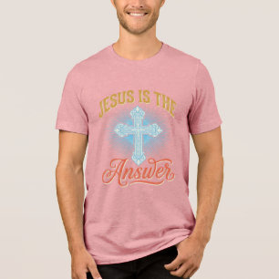 Jesus É a Resposta Desenho Vetorial Cruz Cristã_