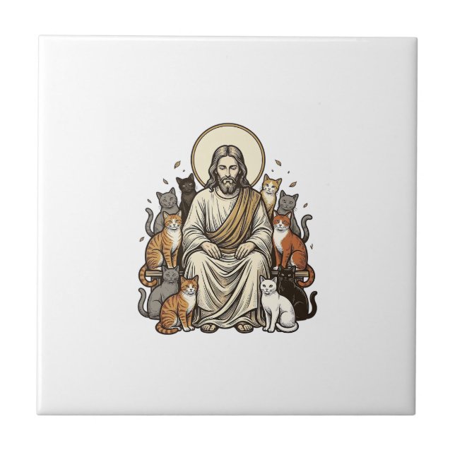 Jesus e Gatos Vintage (Frente)