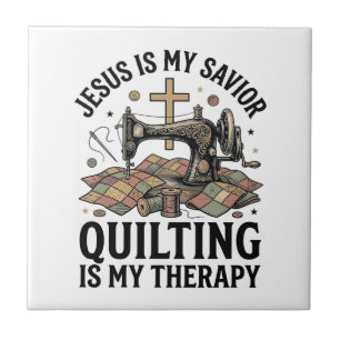 Jesus É Meu Salvador Quilting É Minha Terapia