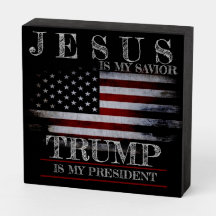 Jesus é meu salvador Trump é meu presidente EUA