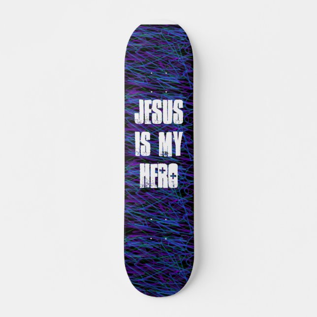 JESUS É MEU skate do HERÓI (Frente)