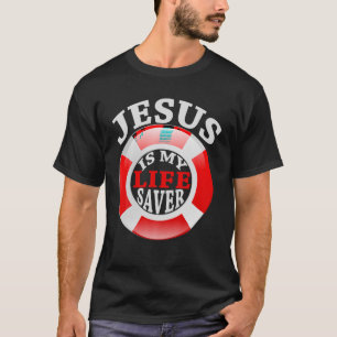 Jesus é minha camisa cristã salva de vida para mul