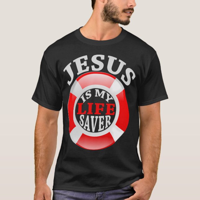 Jesus É Minha Camisa Cristã Salva Para Mulheres A (Frente)