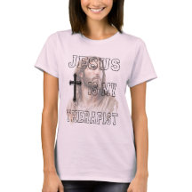 Jesus é minha camiseta clássica terapeuta