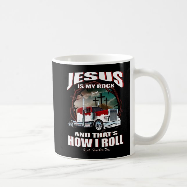 Jesus é minha caneca do camionista da rocha (Direita)