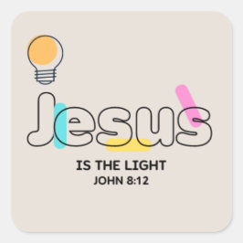 Jesus é o adesivo leve