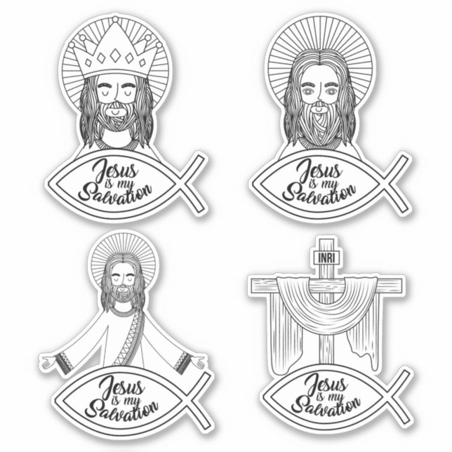 Jesus é o meu adesivo da Salvação (Frente)