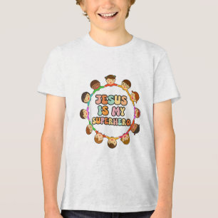 Jesus é o meu super-herói Christian Toddler Irmã