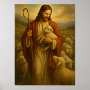 Jesus é o Pastor #3™ Arte de Parede LDS Poster