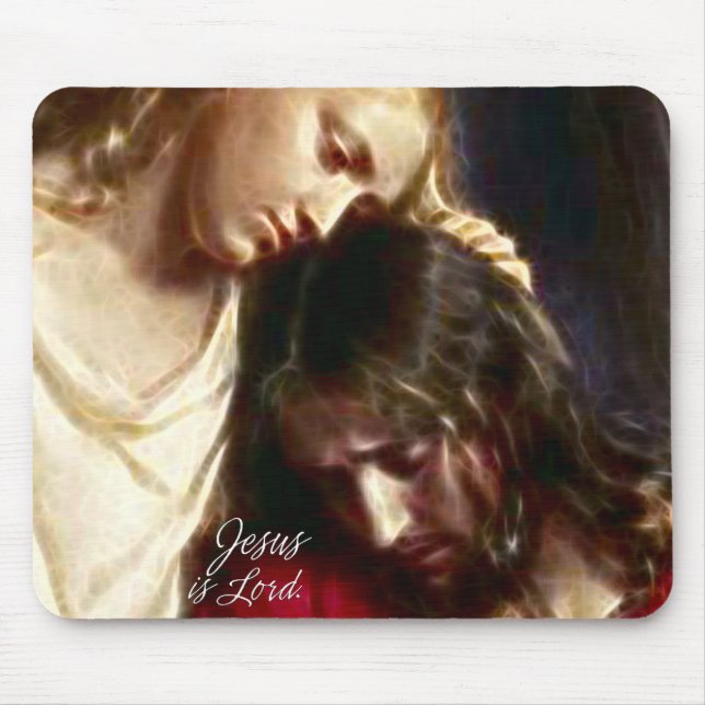 Jesus é o senhor 1A Mousepad (Frente)
