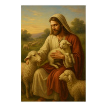Jesus é o Shephard #1™ LDS Wall Art Poster