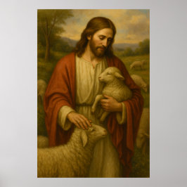 Jesus é o Shephard nº 4™ LDS Wall Art Poster