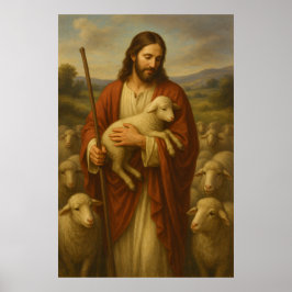 Jesus é o Shephard nº 5™ LDS Wall Art Poster