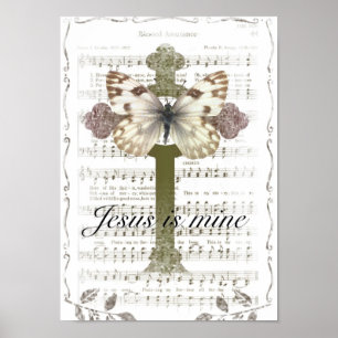 Jesus é poster da borboleta da mina