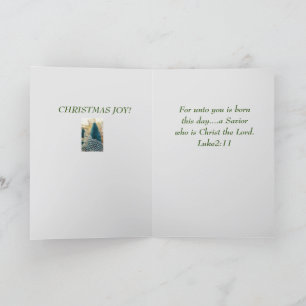 Jesus é religioso nascer Xmas Luke CARTÃO DE Natal