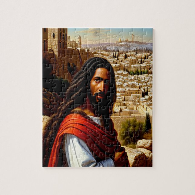 Jesus em Jerusalém Quebra-cabeça (Vertical)