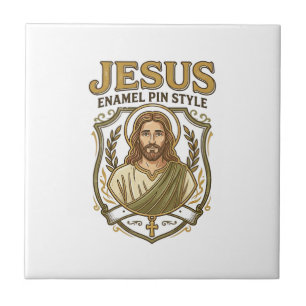 Jesus Enamel Pin Estilo Jesus Enamel Pin Cristão