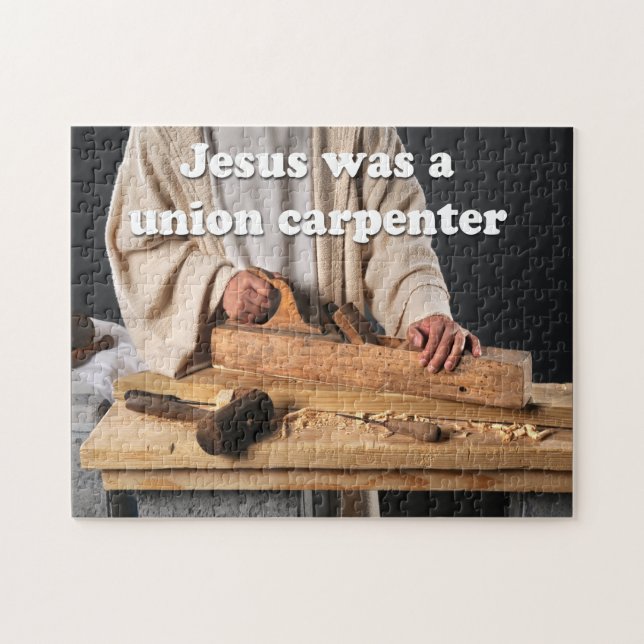 Jesus era um quebra-cabeça do carpinteiro da união (Horizontal)