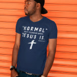 Jesus está de volta à camiseta<br><div class="desc">Camisa cristã com o verso bíblico da Revelação 14 (Jesus está voltando). Em caligrafia mista e tipografia minimalista. Esta moda, design de fé moderna é a dádiva perfeita e a declaração de moda. #cristão #religião #escritura #fé #bíblia #jesus</div>