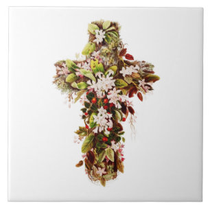 Jesus Flor de cruz de Domingo de Páscoa